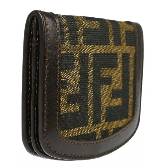 Fendi Brown Zucca Coin Case Wallet - Picture 3 of 7